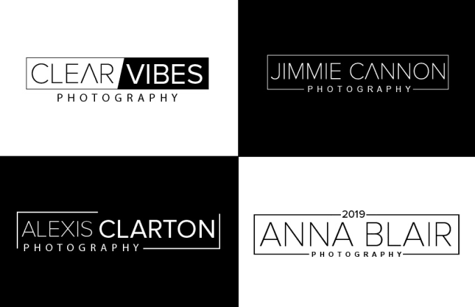 Gig Preview - Do simple photography logo design