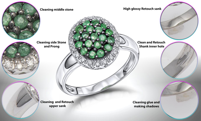 Gig Preview - Do natural and polished jewelry photo retouching services