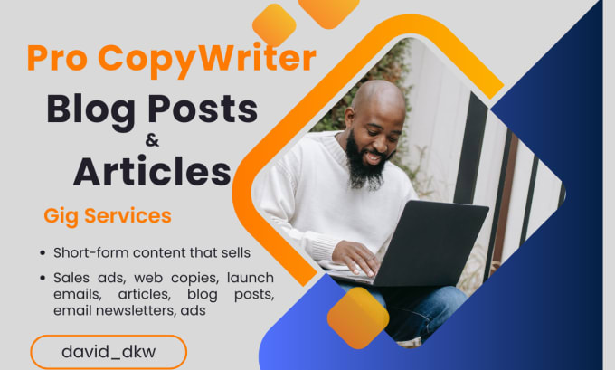 Gig Preview - Be human copywriter for SEO articles and blog posts