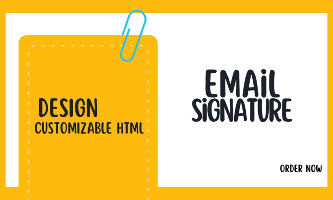 Gig Preview - Design clickable html email signature