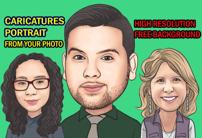 Gig Preview - Create awesome caricatures from your photo