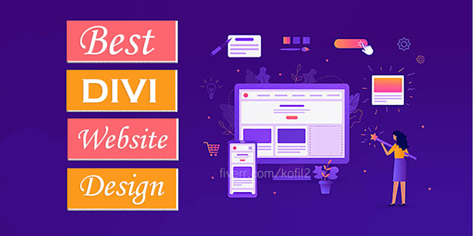 Gig Preview - Build a professional website using divi theme