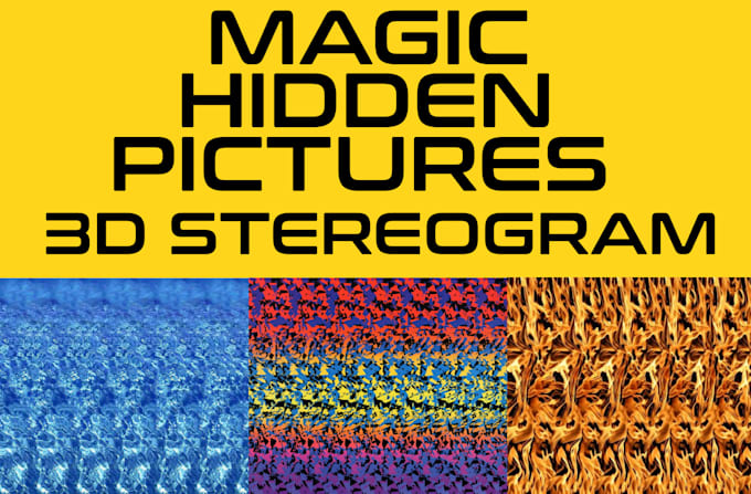 Gig Preview - Create a hidden 3d stereogram, magic eye