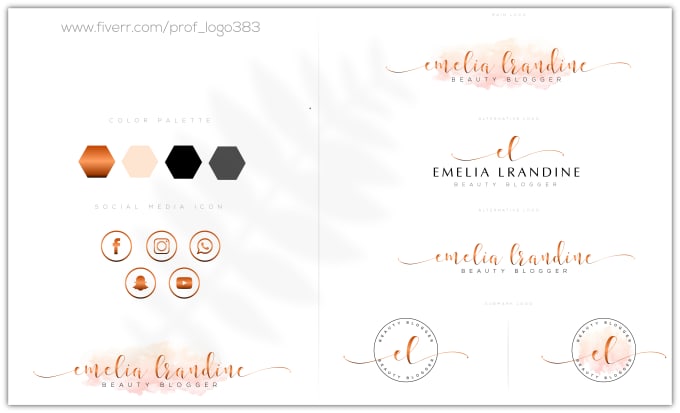 Gig Preview - Design an elegant signature logo with branding package