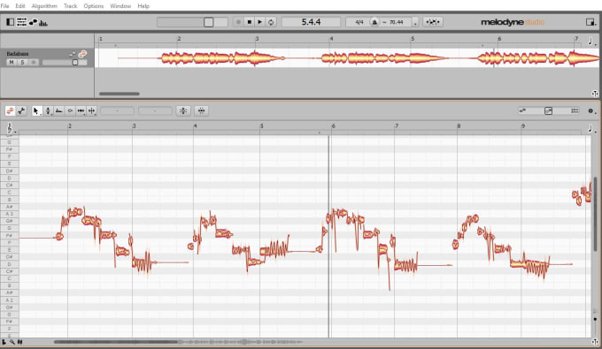 Gig Preview - Tune and edit vocal tracks using melodyne