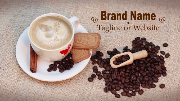 Gig Preview - Make coffee intro logo animation promo ad video