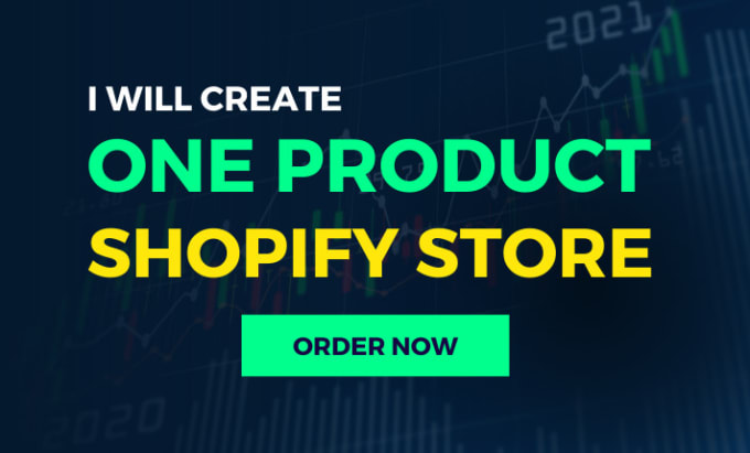 Gig Preview - Create one product or single product shopify store