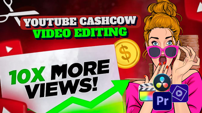 Gig Preview - Do cash cow or faceless youtube video editing