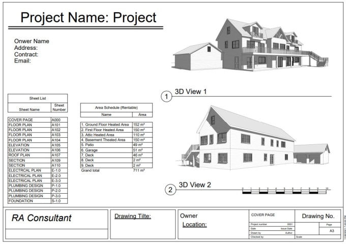 Gig Preview - Do architectural and construction drawings in revit