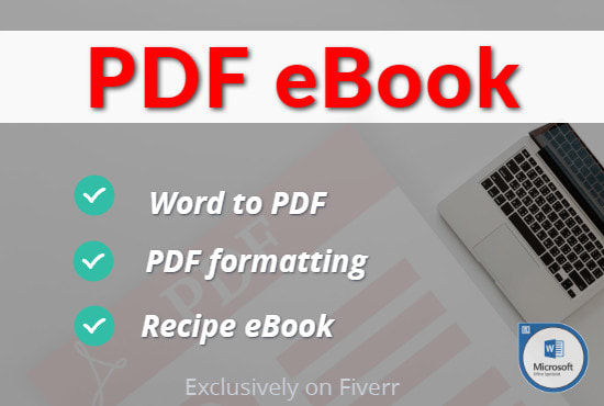 Gig Preview - Format your word document to pdf ebook