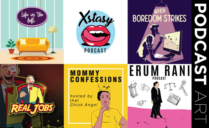 Gig Preview - Design podcast artwork, podcast design, podcast cover art