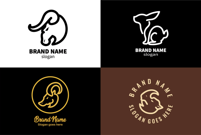 Gig Preview - Design custom animal line art minimalist logo