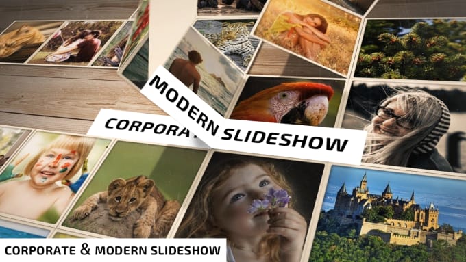 Gig Preview - Create corporate modern slideshow with your photos and music