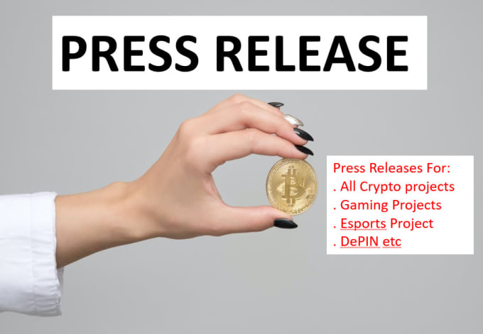 Gig Preview - Write press releases for crypto, fintech, ai, gaming, projects