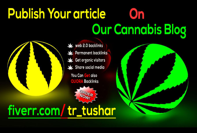 Gig Preview - Publish your article on our cannabis site