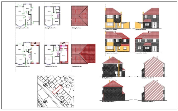 Gig Preview - Create uk planning permission drawings