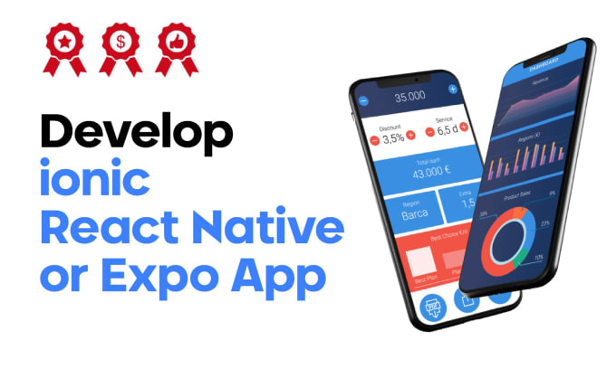 Gig Preview - Develop ionic flutter or react native app