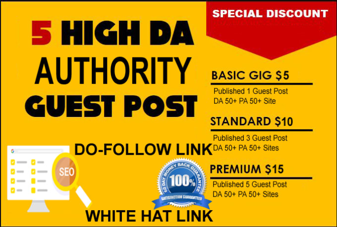 Gig Preview - Published 5 guest post high da 70 plus website