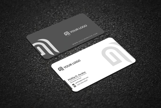 Gig Preview - Do minimalist business card design