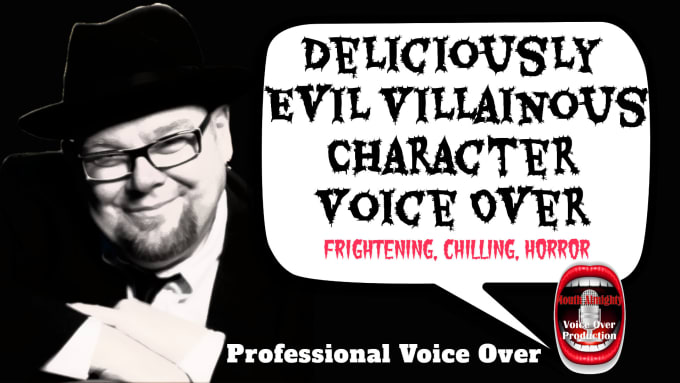 Gig Preview - Do evil male villain, video, gaming character voice overs