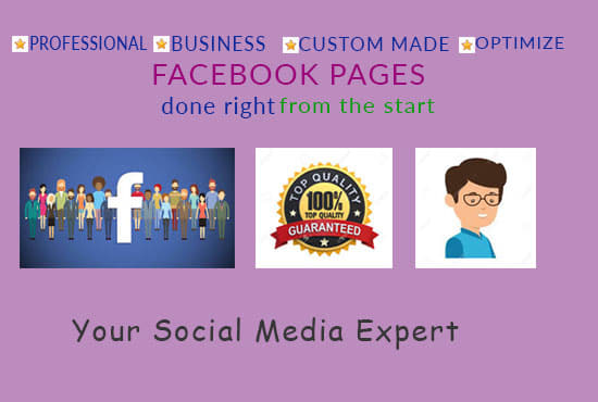 Gig Preview - Design create and optimize facebook business page, fanpage