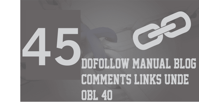 Gig Preview - Give 45 dofollow  unique domain blog comments links