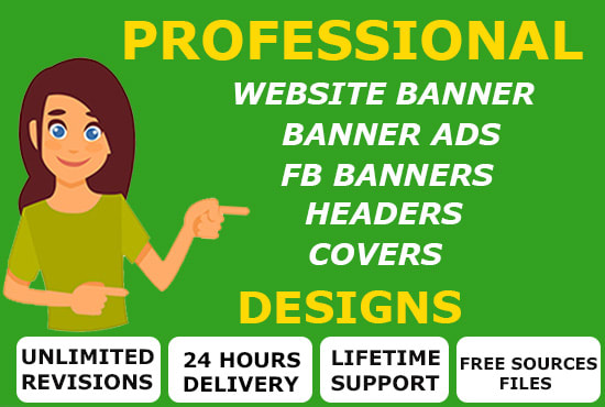 Gig Preview - Design website banner, header image ,slider, cover, web banner