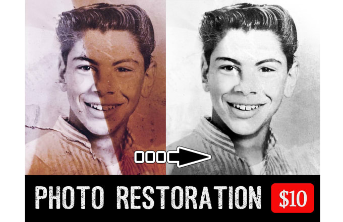 Gig Preview - Restore your old damaged torn photos