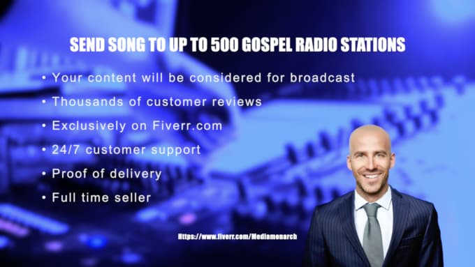 Gig Preview - Send your song to up to 500 gospel christian radio stations