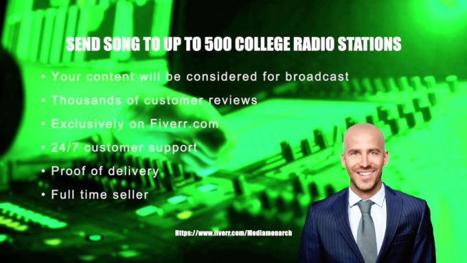 Gig Preview - Send your mp3 to up to 500 college campus radio stations