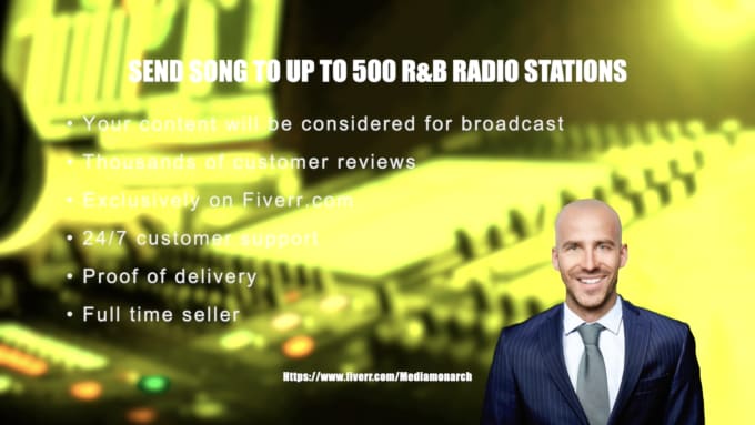 Gig Preview - Send song to up to 500 mainstream r and b radio stations