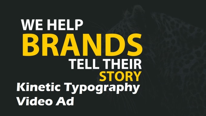 Gig Preview - Make kinetic typography lyrics, short video ads, explainer video