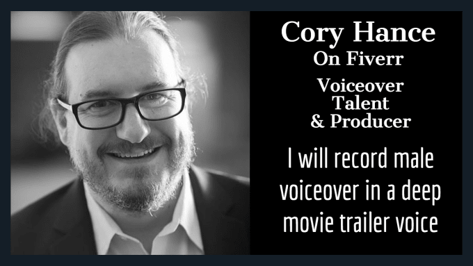 Gig Preview - Record male voiceover in a deep movie trailer voice