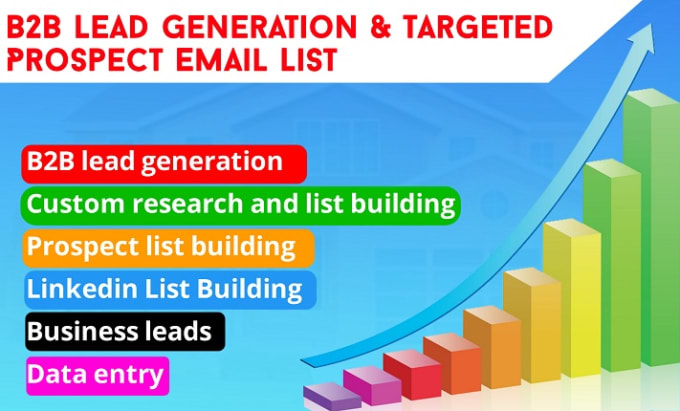 Gig Preview - Do b2b lead generation, business leads, contact list building for any industry