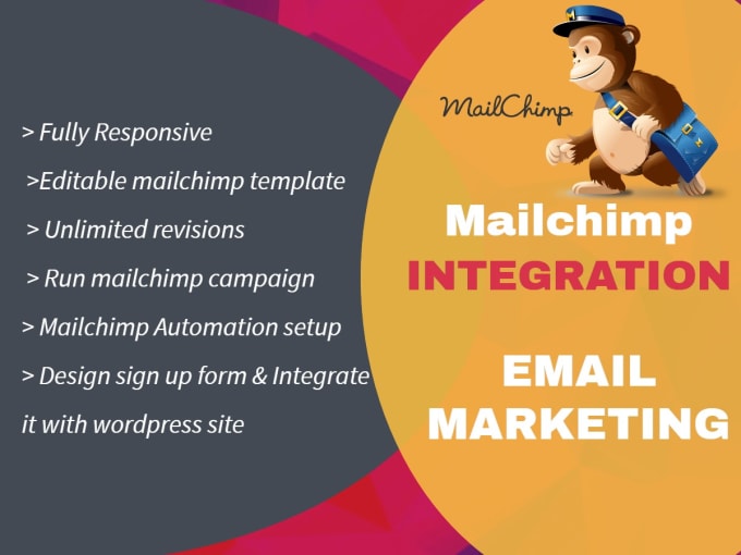 Gig Preview - Integrate mailchimp or complete mailchimp email campaign