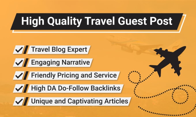 Gig Preview - Write and publish guest post on travel blogs