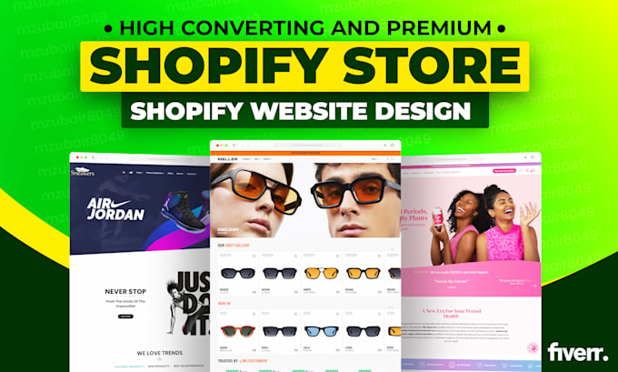 Gig Preview - Design shopify ecommerce website, build shopify online store