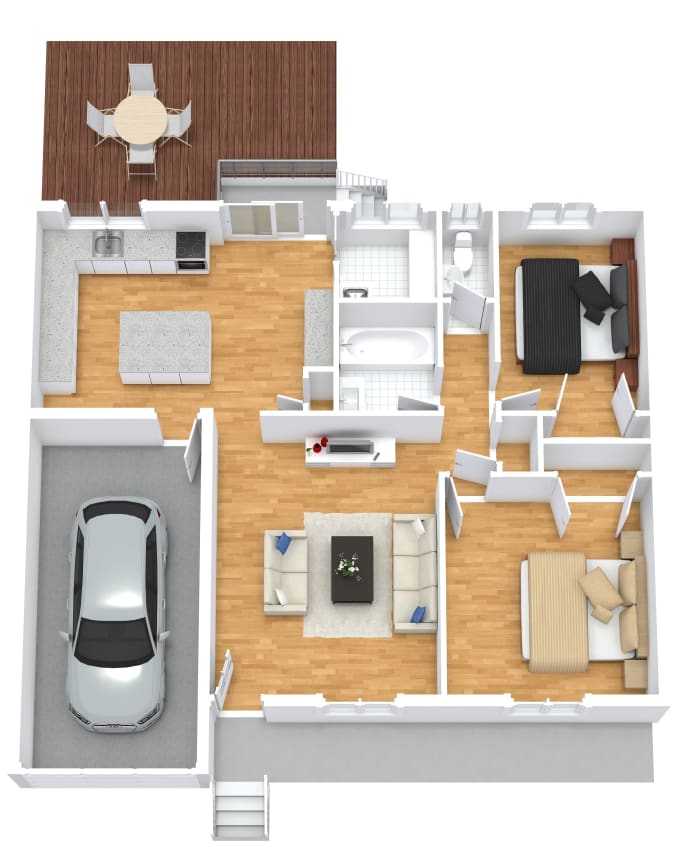 Gig Preview - Redraw floor plan from your link matterport