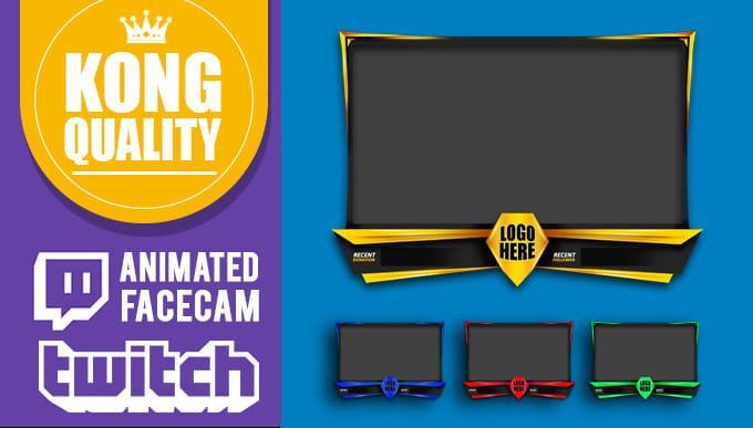 Gig Preview - Create facecam webcam for kick, streamer, twitch, youtube