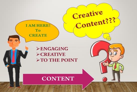 Gig Preview - Provide creative content writing,engaging content writing