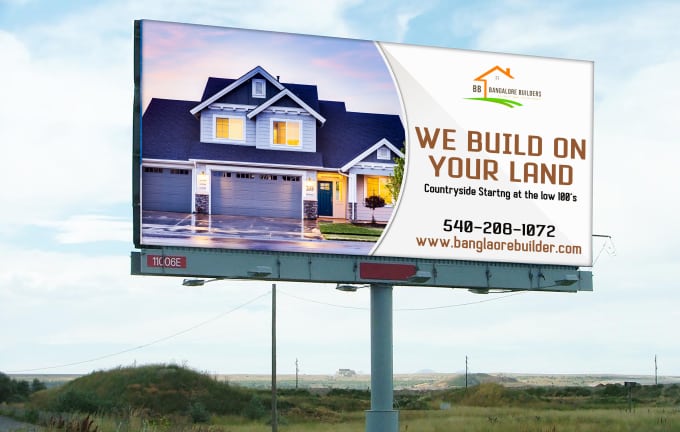 Gig Preview - Design a eye catching billboard, yard sign and signage