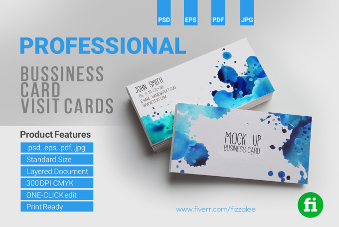 Gig Preview - Design double sided business card designs