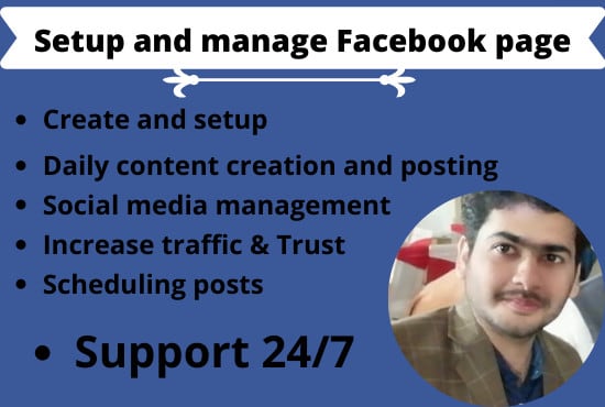 Gig Preview - Be your facebook business page manager and marketer