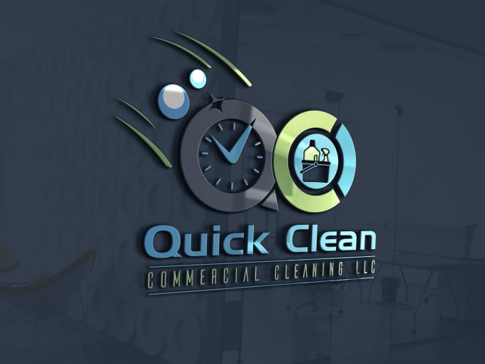 Gig Preview - Design professional logo for cleaning service business