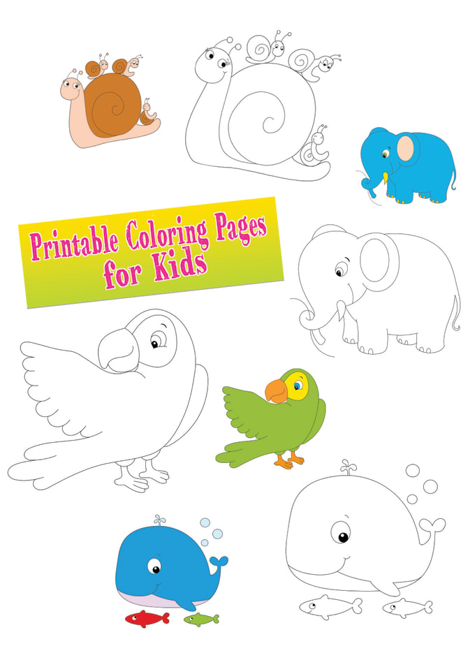 Gig Preview - Design fun coloring pages for kids