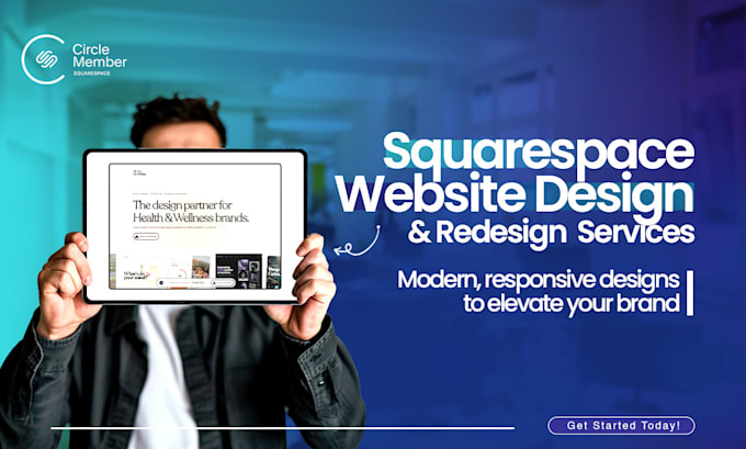 Gig Preview - Do squarespace website design, squarespace website redesign