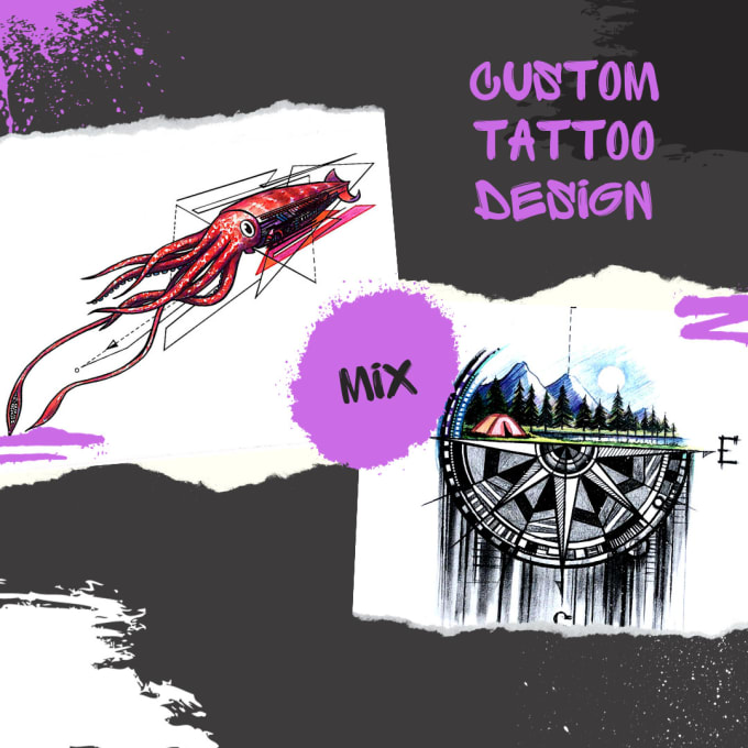 Gig Preview - Create a stunning custom tattoo design for you