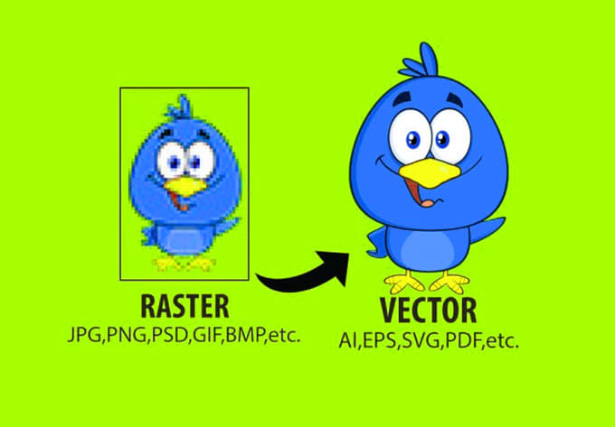 Gig Preview - Draw, convert, trace or edit your raster imageto vector