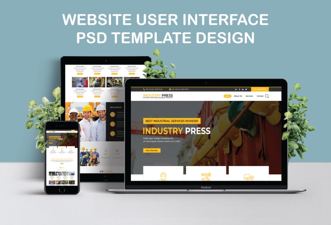 Gig Preview - Design web template for your website in psd