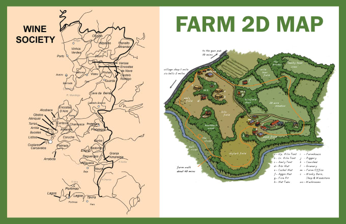 Gig Preview - Illustrate real estate farm maps